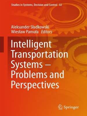 cover image of Intelligent Transportation Systems – Problems and Perspectives